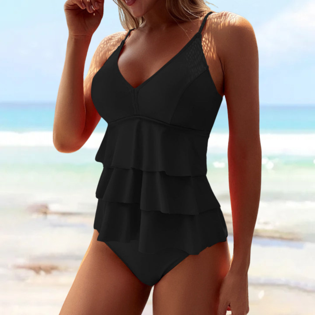 Women's Ruffled Shaping One-Piece Swimsuit