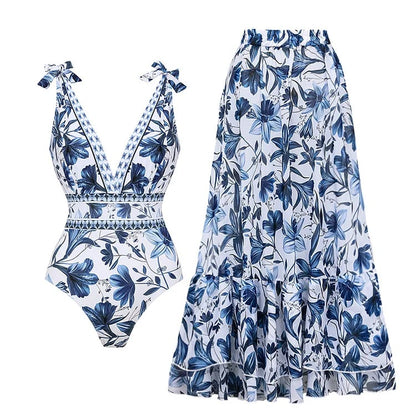 Alice Women's 2-Piece Swimsuit and Skirt Set